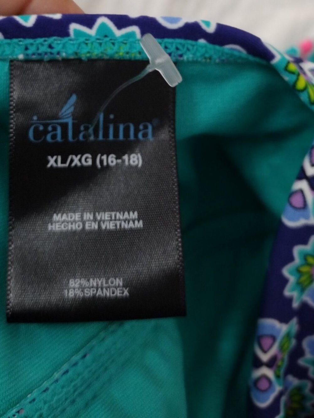 Catalina One Piece Swimsuit Multicolor Print Size XL (16–18) NWOT - Picture 6 of 9